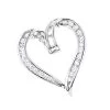 Round Diamonds Designer Heart Pendant 0.62ct 14K White Gold -Fashion Accessories Shop 14k gold round diamond heart pendant 062ct p 27835 wh