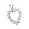 14K White Gold Round Diamond Heart Pendant 0.64ct 16mm -Fashion Accessories Shop 14k gold round diamond heart pendant 064ct p 27831 wh