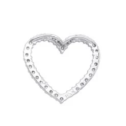 14K White Gold Round Diamond Heart Pendant 0.68ct 22.2mm 13 14K White Gold Round Diamond Heart Pendant 0.68ct 22.2mm -Fashion Accessories Shop 14k gold round diamond heart pendant 068ct p 27681 backwh 20200306