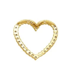 14K White Gold Round Diamond Heart Pendant 0.68ct 22.2mm 14 14K White Gold Round Diamond Heart Pendant 0.68ct 22.2mm -Fashion Accessories Shop 14k gold round diamond heart pendant 068ct p 27681 backye