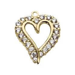14K White Gold Round Diamond Open Heart Pendant 1.60ct -Fashion Accessories Shop 14k gold round diamond heart pendant 160ct p 27821 yellow 20220426