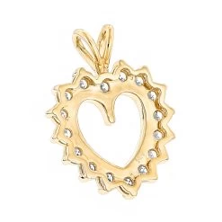 14K Yellow Gold Round Diamond Heart Pendant For Women 2.4ct Open Heart Design -Fashion Accessories Shop 14k gold round diamond heart pendant 240ct p 27714 backye