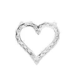 14K White Gold Round Diamond Heart Pendant 3.60ct 29mm -Fashion Accessories Shop 14k gold round diamond heart pendant 360ct p 27692 backwh