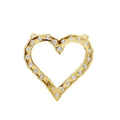 14K White Gold Round Diamond Heart Pendant 3.60ct 29mm -Fashion Accessories Shop 14k gold round diamond heart pendant 360ct p 27692 backye