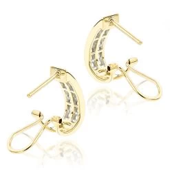 14K White Gold Round Diamond Hoop Earrings 0.63ct -Fashion Accessories Shop 14k gold round diamond hoop earrings 063ct p 134 backye