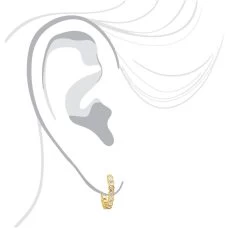 14K Yellow Gold Round Diamond Hoop Huggie Earrings 0.16ct -Fashion Accessories Shop 14k gold round diamond hoop huggie earrings 016ct p 6827 bodye