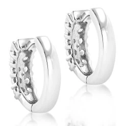 14K Yellow Gold Round Diamond Huggie Earrings 0.44ct -Fashion Accessories Shop 14k gold round diamond huggie earrings 044ct p 6032 backwh