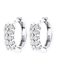 14K Yellow Gold Round Diamond Huggie Earrings 0.44ct -Fashion Accessories Shop 14k gold round diamond huggie earrings 044ct p 6032 wh