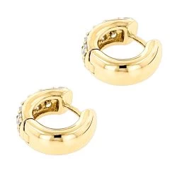 14K Yellow Gold Round Diamond Huggie Earrings Hoops 0.62ct 14 14K Yellow Gold Round Diamond Huggie Earrings Hoops 0.62ct -Fashion Accessories Shop 14k gold round diamond huggie earrings hoops 062ct p 6034 backye