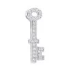 Small 14K White Gold Round Diamond Key Pendant For Women 0.25ct -Fashion Accessories Shop 14k gold round diamond key pendant 025ct p 30616 wh