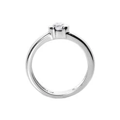 Thin 14K White Gold Round Diamond Ladies Ring 0.30ct -Fashion Accessories Shop 14k gold round diamond ladies ring 030ct p 29502 back white