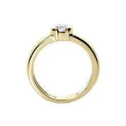 Thin 14K White Gold Round Diamond Ladies Ring 0.30ct -Fashion Accessories Shop 14k gold round diamond ladies ring 030ct p 29502 back yellow