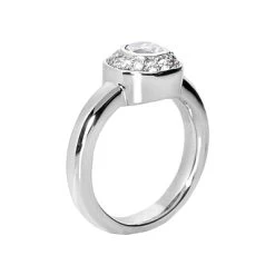 Thin 14K White Gold Round Diamond Ladies Ring 0.71ct -Fashion Accessories Shop 14k gold round diamond ladies ring 071ct p 29701 back white