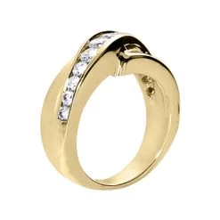 14K White Gold Round Diamond Ladies Ring 0.80ct 7.7mm -Fashion Accessories Shop 14k gold round diamond ladies ring 080ct p 29630 back yellow