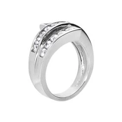 14K White Gold Round Diamond Ladies Ring 0.90ct 14.1mm -Fashion Accessories Shop 14k gold round diamond ladies ring 090ct p 29355 back white