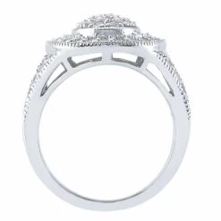 14K White Gold Round Diamond Ladies Ring 0.96ct 4.3mm -Fashion Accessories Shop 14k gold round diamond ladies ring 096ct p 35138 additional white