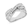 14K White Gold Round Diamond Ladies Ring 1.19ct