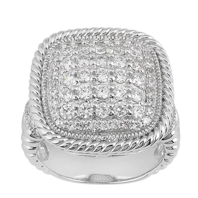 14K White Gold Round Diamond Ladies Ring 1.22ct 6.6mm 3 14K White Gold Round Diamond Ladies Ring 1.22ct 6.6mm