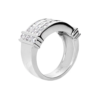 14K White Gold Round Diamond Ladies Ring 1.45ct 5 14K White Gold Round Diamond Ladies Ring 1.45ct - Image 3