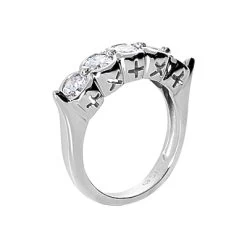 14K White Gold Round Diamond Ladies Ring 1.50ct 6.2mm -Fashion Accessories Shop 14k gold round diamond ladies ring 150ct p 29158 back white
