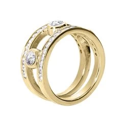 14K White Gold Round Diamond Ladies Ring 1.50ct 10.5mm -Fashion Accessories Shop 14k gold round diamond ladies ring 150ct p 29706 back yellow