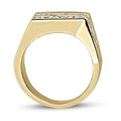14K White Gold Round Diamond Ladies Ring 1.52ct 7mm -Fashion Accessories Shop 14k gold round diamond ladies ring 152ct p 29164 back yellow