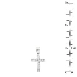 14K White Gold Round Diamond Mini Cross Pendant 0.85ct -Fashion Accessories Shop 14k gold round diamond mini cross pendant 085ct p 6571 rulerwh