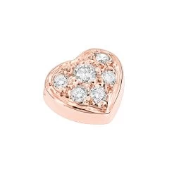 Small 14K Yellow Gold Round Diamond Pave Heart Pendant 0.16ct -Fashion Accessories Shop 14k gold round diamond pave heart pendant 016ct p 27725 ro
