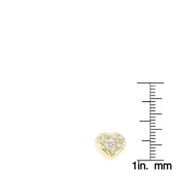 Small 14K Yellow Gold Round Diamond Pave Heart Pendant 0.16ct -Fashion Accessories Shop 14k gold round diamond pave heart pendant 016ct p 27725 rulerye