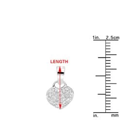 14K White Gold Round Diamond Pave Heart Pendant 0.50ct 3/8in (10mm) 13 14K White Gold Round Diamond Pave Heart Pendant 0.50ct 3/8in (10mm) -Fashion Accessories Shop 14k gold round diamond pave heart pendant 050ct p 27697 rulerwh