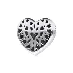 14K White Gold Round Diamond Pave Heart Pendant 1.21ct -Fashion Accessories Shop 14k gold round diamond pave heart pendant 121ct p 27788 backwh
