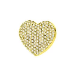 14K White Gold Round Diamond Pave Heart Pendant 1.21ct -Fashion Accessories Shop 14k gold round diamond pave heart pendant 121ct p 27788 ye