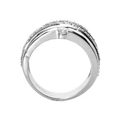 14K White Gold Round Diamond Right Hand Ring 0.57ct -Fashion Accessories Shop 14k gold round diamond right hand ring 057ct p 29789 back white