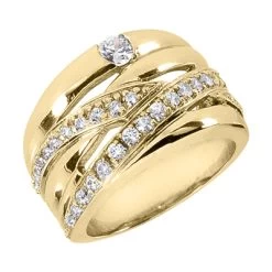 14K White Gold Round Diamond Right Hand Ring 0.57ct -Fashion Accessories Shop 14k gold round diamond right hand ring 057ct p 29789 yellow