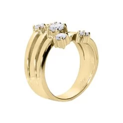 14K White Gold Round Diamond Right Hand Ring 0.59ct -Fashion Accessories Shop 14k gold round diamond right hand ring 059ct p 29735 back yellow