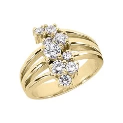 14K White Gold Round Diamond Right Hand Ring 0.76ct 7 14K White Gold Round Diamond Right Hand Ring 0.76ct -Fashion Accessories Shop 14k gold round diamond right hand ring 076ct p 29749 yellow