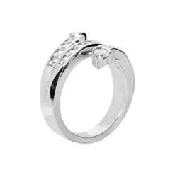 14K White Gold Round Diamond Right Hand Ring 0.90ct 8 14K White Gold Round Diamond Right Hand Ring 0.90ct -Fashion Accessories Shop 14k gold round diamond right hand ring 090ct p 29744 back white