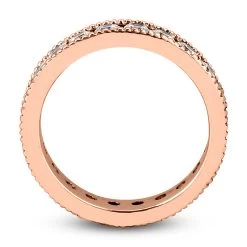 Thin 14K White Gold Round Diamonds Eternity Band 1.54ct -Fashion Accessories Shop 14k gold round diamonds eternity band 154ct p 24833 additional rose