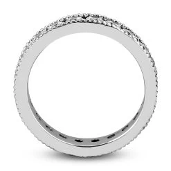 Thin 14K White Gold Round Diamonds Eternity Band 1.54ct -Fashion Accessories Shop 14k gold round diamonds eternity band 154ct p 24833 additional white