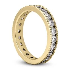 Thin 14K White Gold Round Diamonds Eternity Band 1.54ct -Fashion Accessories Shop 14k gold round diamonds eternity band 154ct p 24833 back yellow 20220426