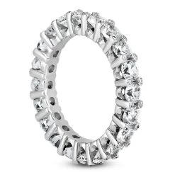 Thin 14K White Gold Round Diamonds Eternity Band 3.10ct -Fashion Accessories Shop 14k gold round diamonds eternity band 310ct p 24832 back white 20220426
