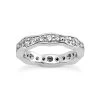 14K White Gold Round Diamonds Eternity Ring 0.88ct