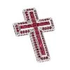 14K White Gold Ruby Cross Pendant Round Princess Cut 2.85ct By Luxurman 2 14K White Gold Ruby Cross Pendant Round Princess Cut 2.85ct By Luxurman -Fashion Accessories Shop 14k gold ruby cross pendant round princess cut 285ct by luxurman mainwh