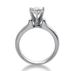 14K White Gold Six-Prong Engagement Ring Mounting 3.46mm 15 14K White Gold Six-Prong Engagement Ring Mounting 3.46mm -Fashion Accessories Shop 14k gold six prong engagement ring mounting p 23426 additional white
