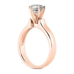 14K White Gold Six-Prong Engagement Ring Mounting 3.46mm 14 14K White Gold Six-Prong Engagement Ring Mounting 3.46mm -Fashion Accessories Shop 14k gold six prong engagement ring mounting p 23426 back rose 20220426