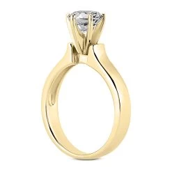 14K White Gold Six-Prong Engagement Ring Mounting 3.46mm 13 14K White Gold Six-Prong Engagement Ring Mounting 3.46mm -Fashion Accessories Shop 14k gold six prong engagement ring mounting p 23426 back yellow 20220426