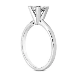 14K White Gold Solitaire Engagement Ring 0.30ct 2.2mm -Fashion Accessories Shop 14k gold solitaire engagement ring 030ct p 24989 back white 20220426