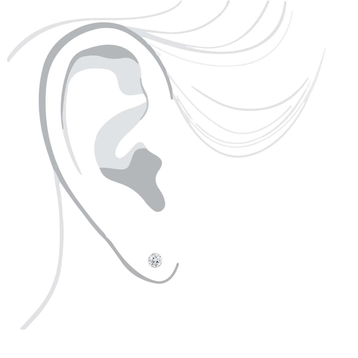 14K White Gold Solitaire Round Diamond Bezel Stud Earrings 0.75ct 7 14K White Gold Solitaire Round Diamond Bezel Stud Earrings 0.75ct - Image 5