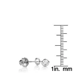 14K White Gold Solitaire Round Diamond Bezel Stud Earrings 0.75ct 13 14K White Gold Solitaire Round Diamond Bezel Stud Earrings 0.75ct -Fashion Accessories Shop 14k gold solitaire round diamond bezel stud earrings 075ct rulerwh