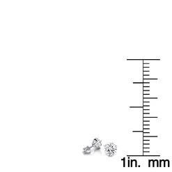 14K White Gold Solitaire Round Diamond Martini Stud Earrings 0.25ct -Fashion Accessories Shop 14k gold solitaire round diamond martini stud earrings 025ct rulerwh